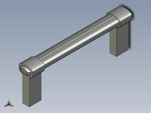 取手(鋁合金)(A)A1-3D多系列多零件图纸模型