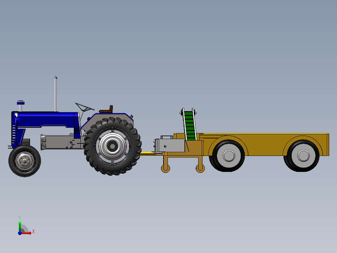 菊花采收机(1)前视图