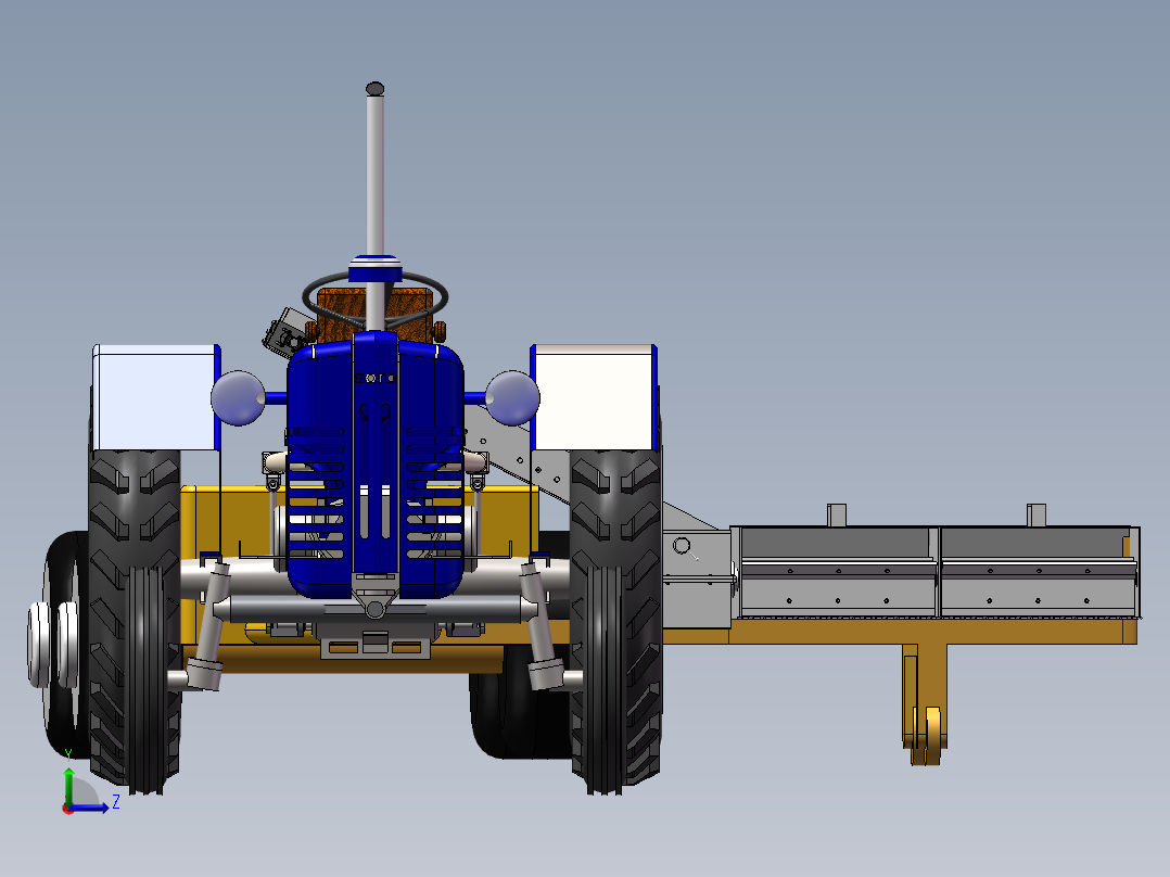 菊花采收机(1)左视图