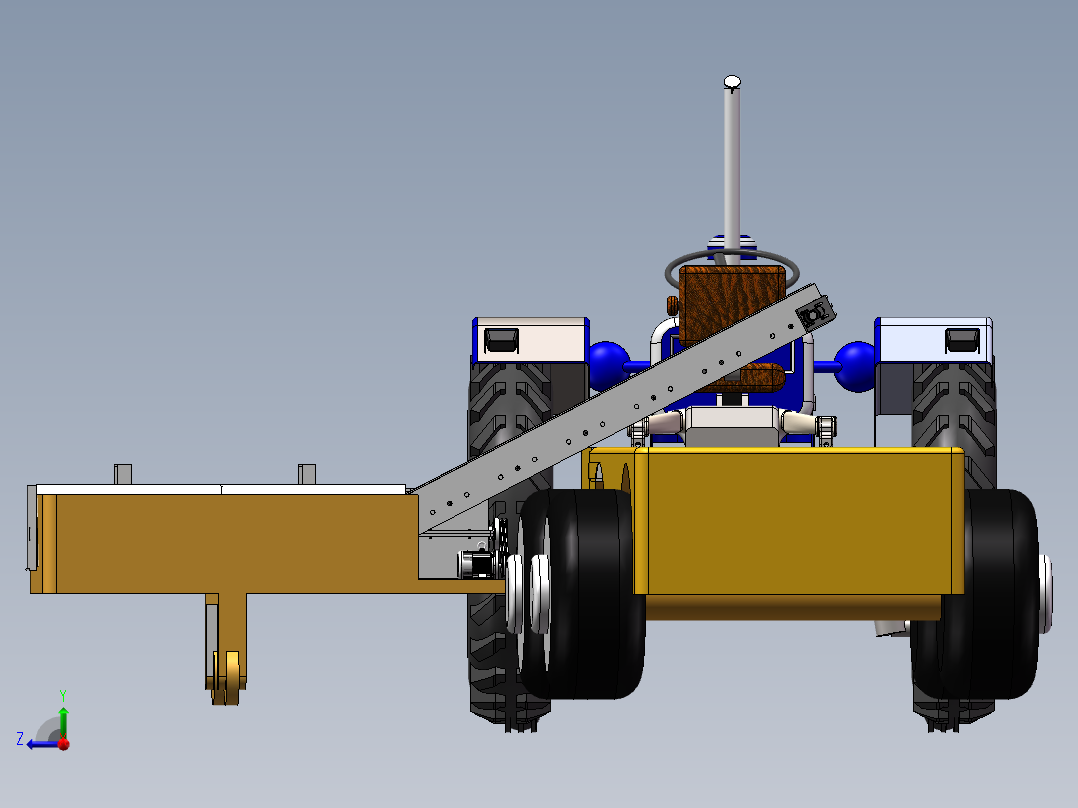 菊花采收机(1)右视图