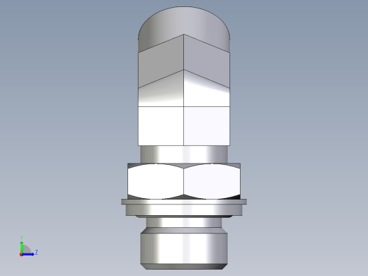 卡套式工业通用硬管接头EO_Adjustable_locknut_45_deg_elbow_VEE15LROMDCF左视缩略图