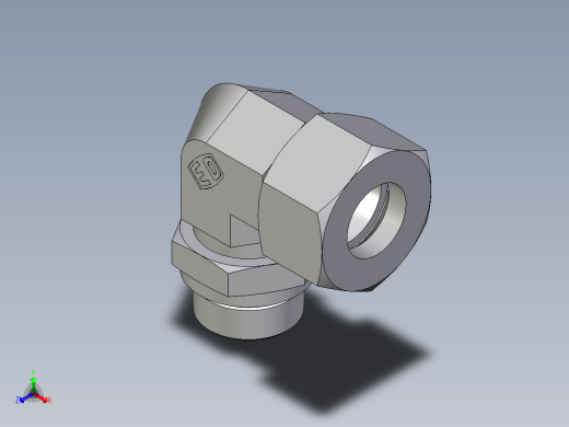 卡套式工业通用硬管接头EO_Adjustable_Locknut_elbow_WEE25SMORCF