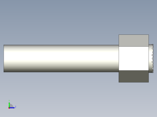 定位配件(B)BUH-3D多系列多零件图纸模型左视缩略图
