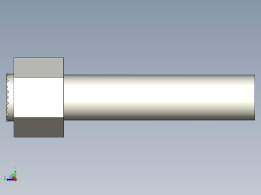 定位配件(B)BUH-3D多系列多零件图纸模型右视缩略图