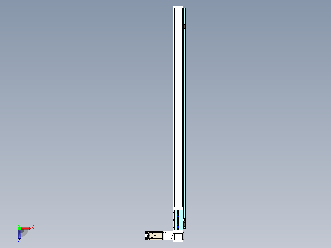 欧规系列-LB6A-L130-S1200-BR-ZP40-C3俯视图