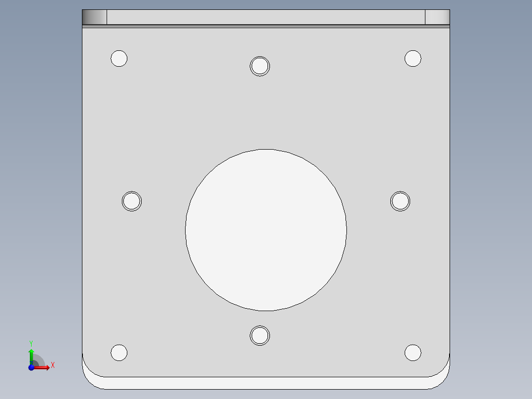 单按钮按钮盒组件（天逸）前视图