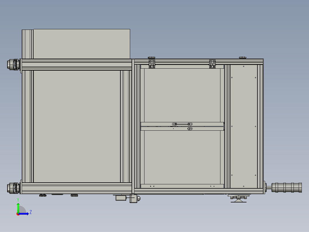 电子锡焊设备左视图