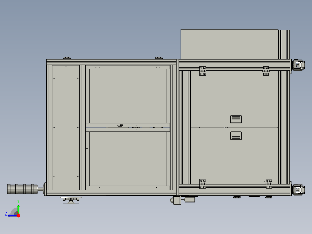 电子锡焊设备右视图