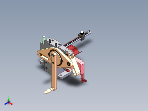 辐条切割穿线机正等轴测缩略图