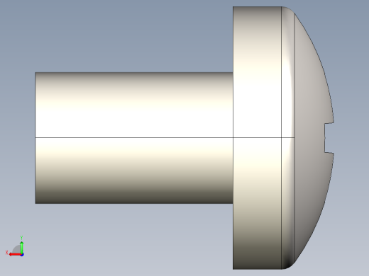螺丝 M4 十字盘头-M4x6 Screw head.STEP后视缩略图