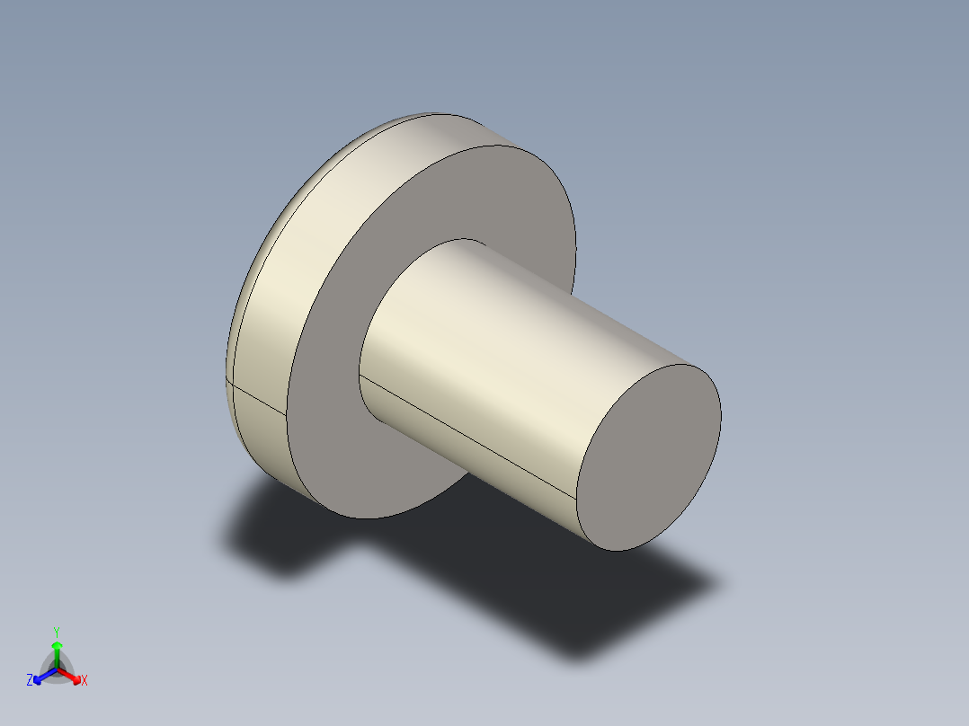 螺丝 M4 十字盘头-M4x6 Screw head.STEP正等轴测图