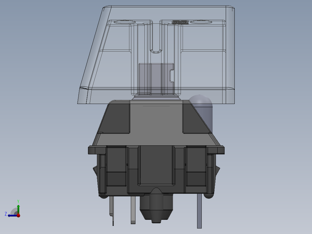 机械键盘右视图