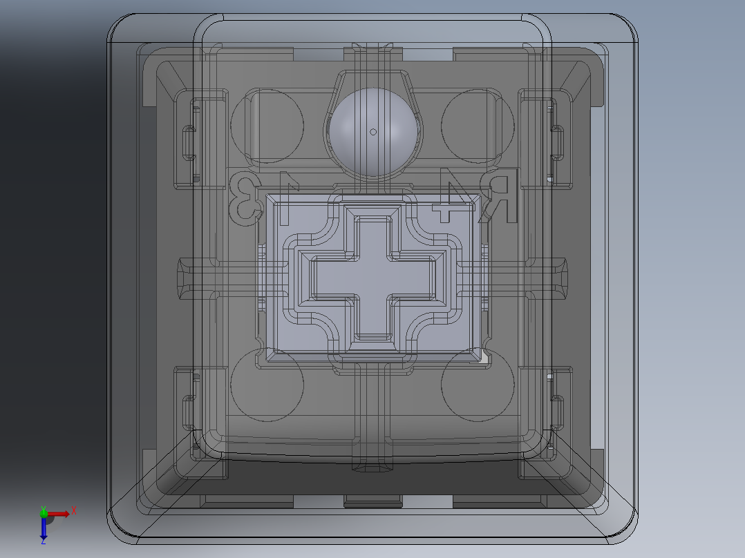 机械键盘俯视图