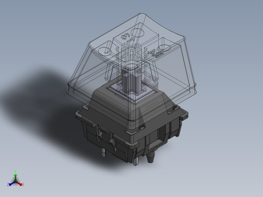 机械键盘正等轴测缩略图