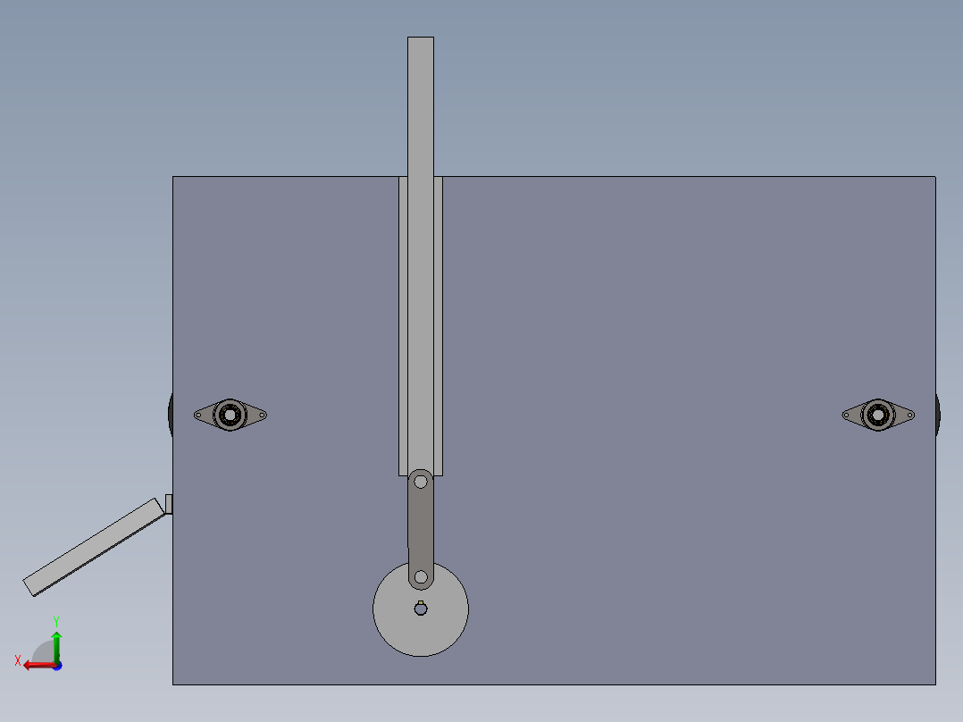 鲜枣去核机的设计【红枣去核机】论文+CAD图纸 +SW三维图+step、x_t三维通用格式+开题报告+任务书……大枣红枣冬枣鲜枣去核机后视图