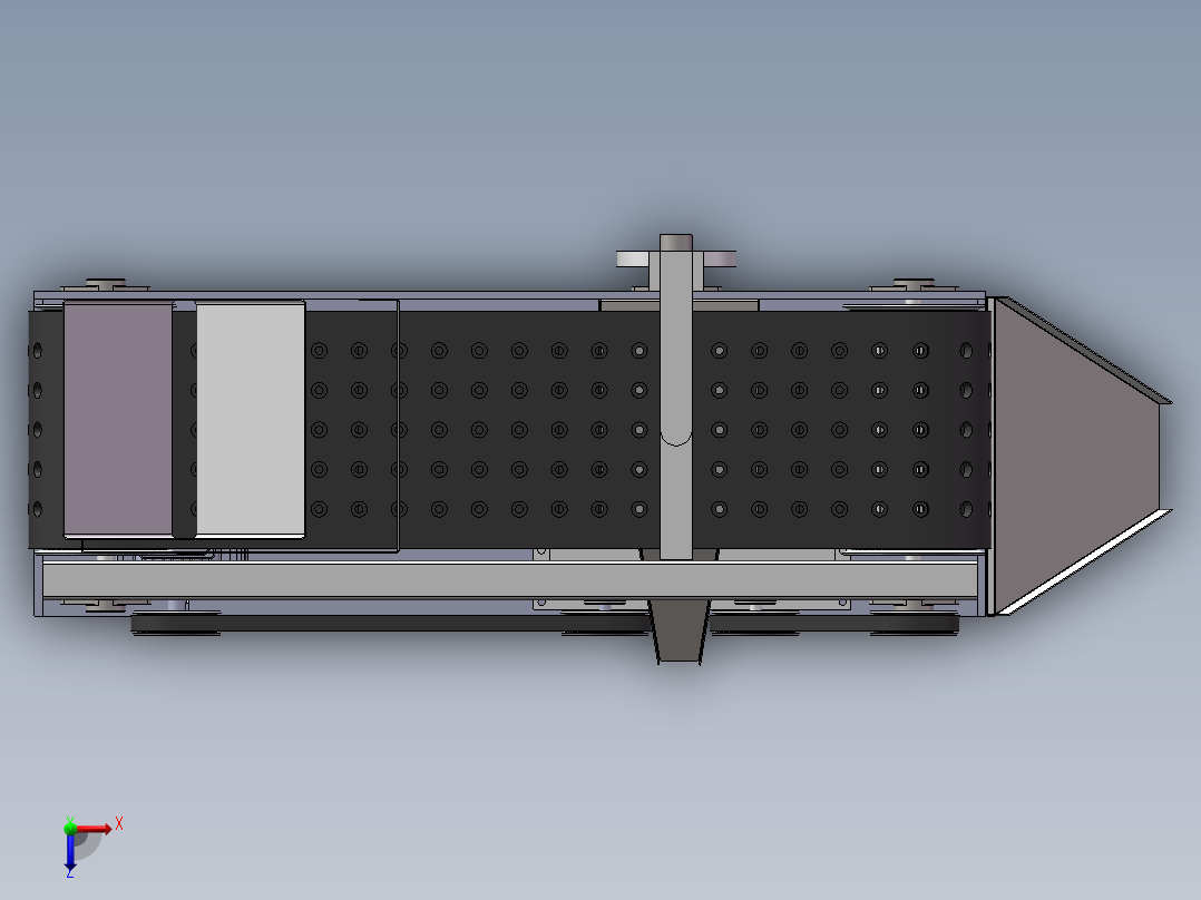 鲜枣去核机的设计【红枣去核机】论文+CAD图纸 +SW三维图+step、x_t三维通用格式+开题报告+任务书……大枣红枣冬枣鲜枣去核机俯视图