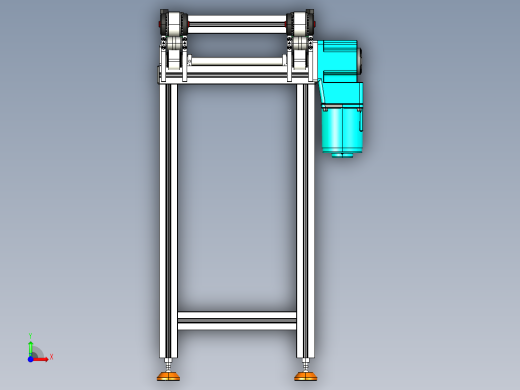 LE-XC4040-重载托盘输送线中间驱动前视缩略图