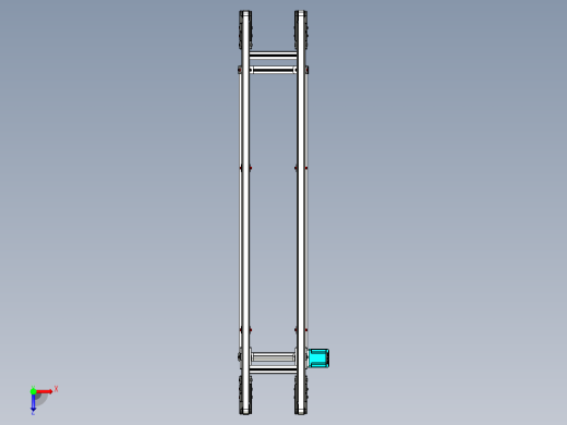 LE-XC4040-重载托盘输送线中间驱动俯视缩略图