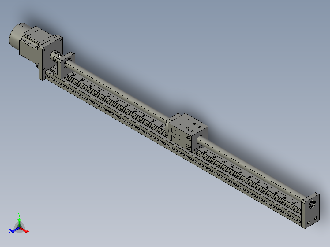 模组FSK40-L10C7-BC-B57-600行程（B57刹车电机）主视图