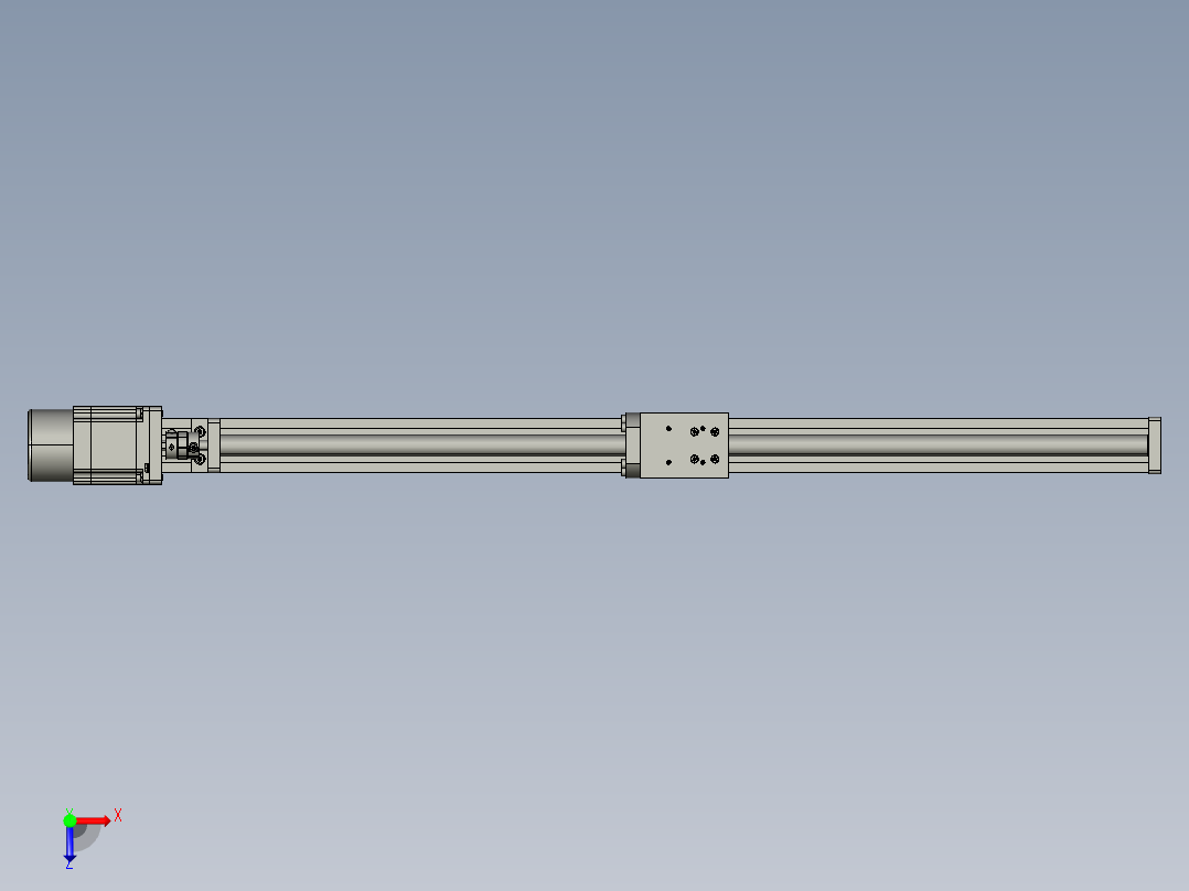 模组FSK40-L10C7-BC-B57-600行程（B57刹车电机）俯视图