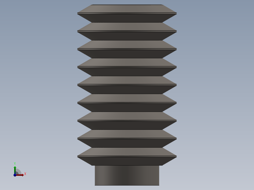 紧固件-0.3125 Allen Screw主视图