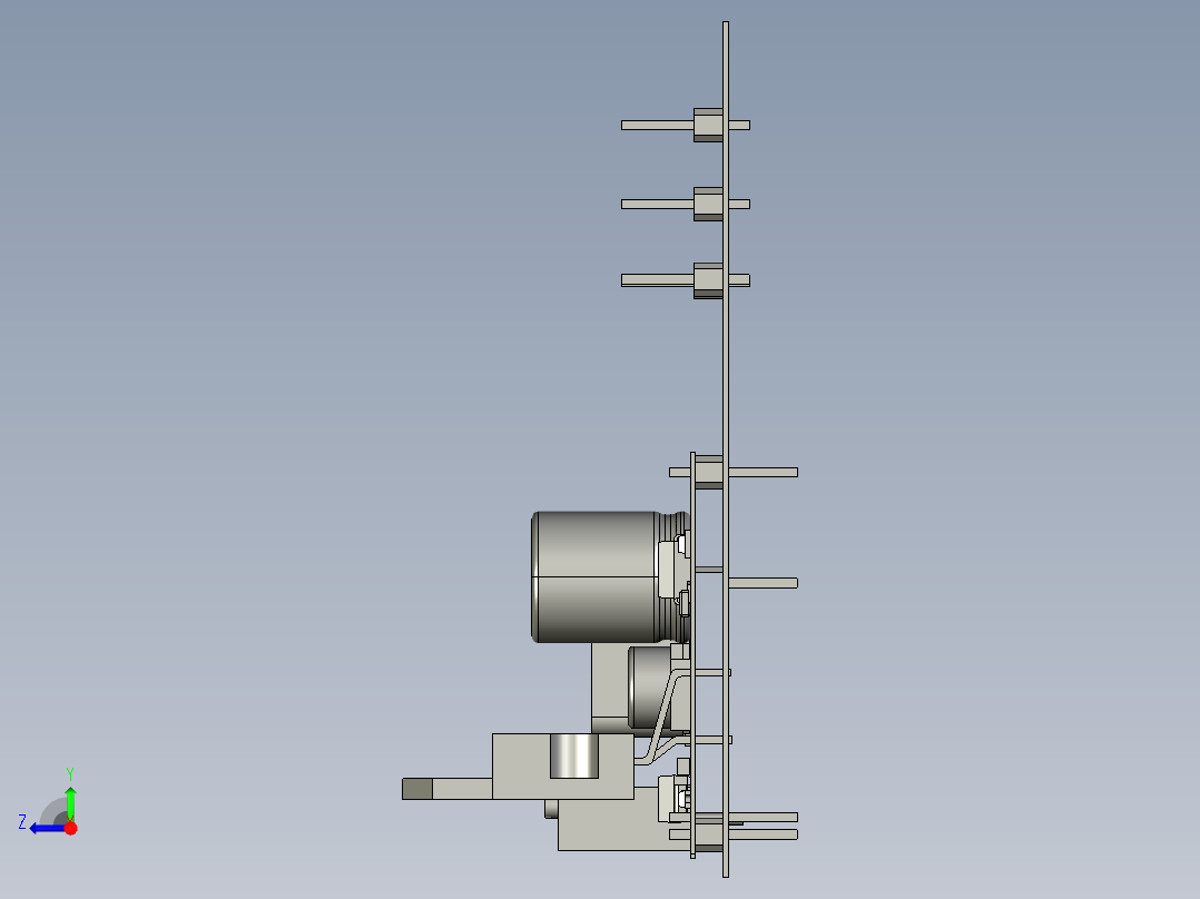 NASA月球采样履带车右视图