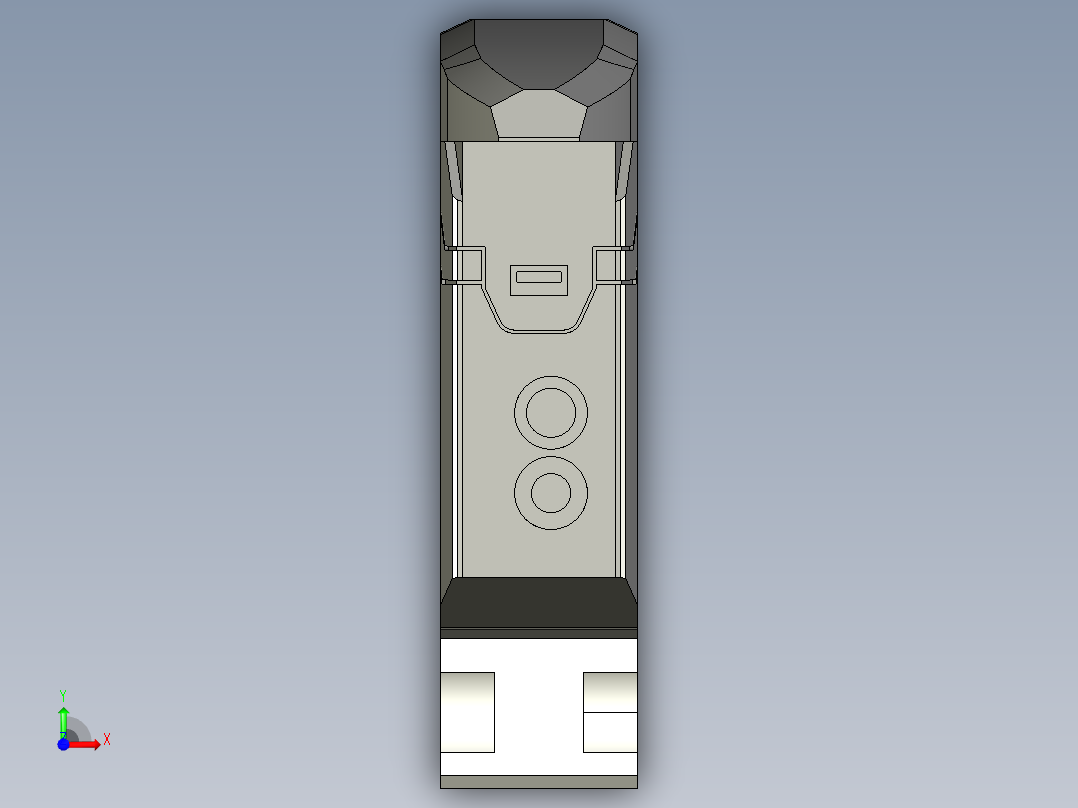 基恩士FS-N11CN_11CP_13CP_kc图纸模型前视图