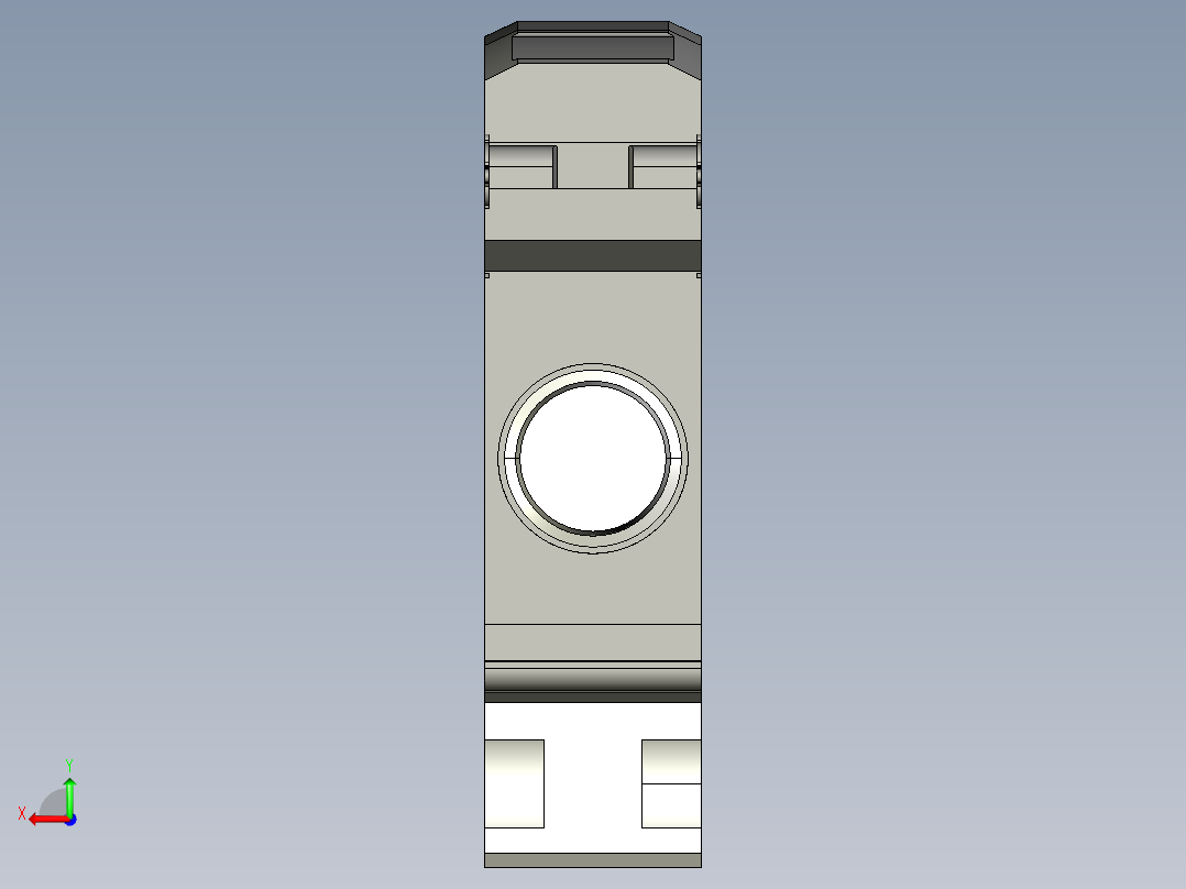 基恩士FS-N11CN_11CP_13CP_kc图纸模型后视图