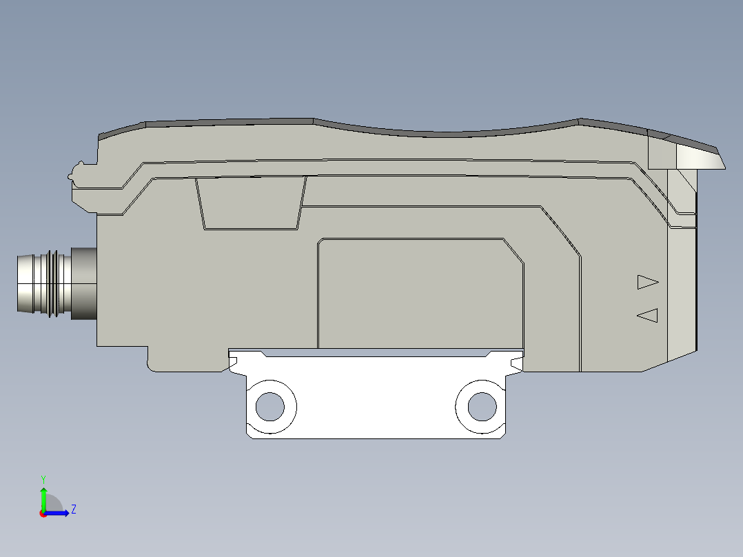 基恩士FS-N11CN_11CP_13CP_kc图纸模型左视图