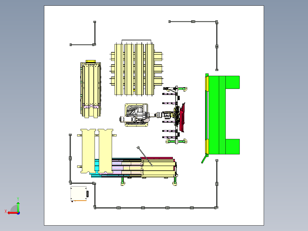 厚板折弯工作站后视图