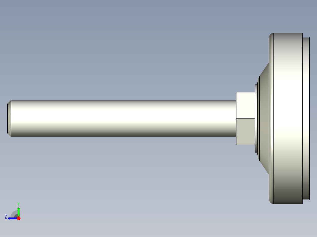 固定腳座5554-3D多系列多零件图纸模型右视图