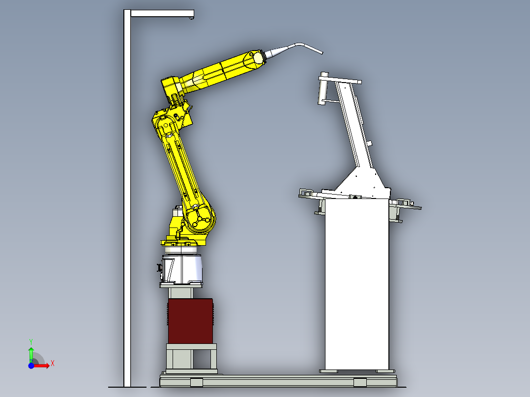变位机聚成前视图