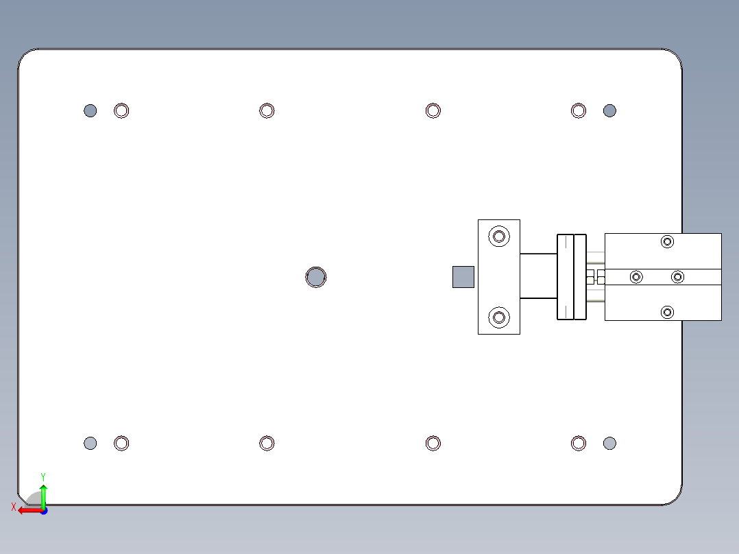X1-笔记本CNC工装夹具三维模型CNCDAMO-0116后视图
