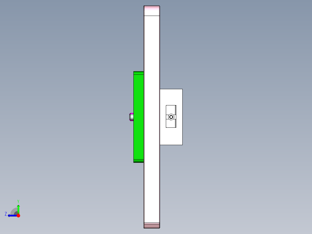 X1-笔记本CNC工装夹具三维模型CNCDAMO-0116右视图