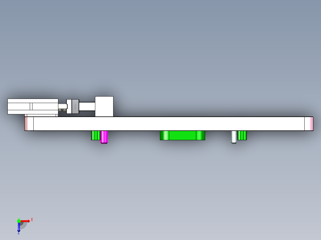 X1-笔记本CNC工装夹具三维模型CNCDAMO-0116俯视图