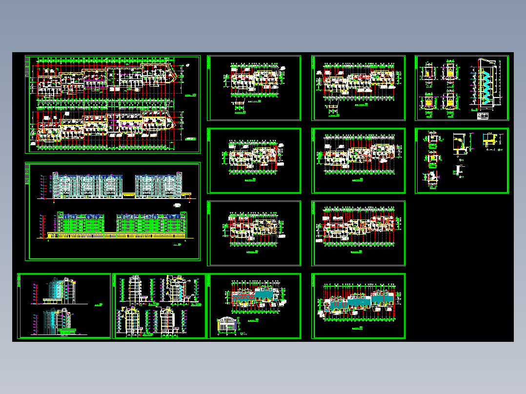 某高档小区三期55#、56#公寓楼施工图