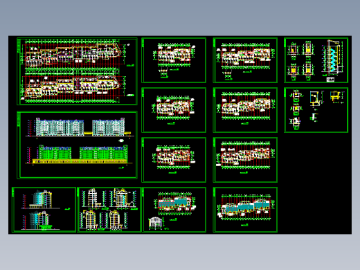 某高档小区三期55#、56#公寓楼施工图
