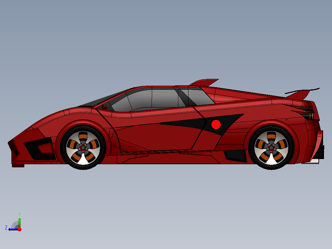 兰博基尼右视图