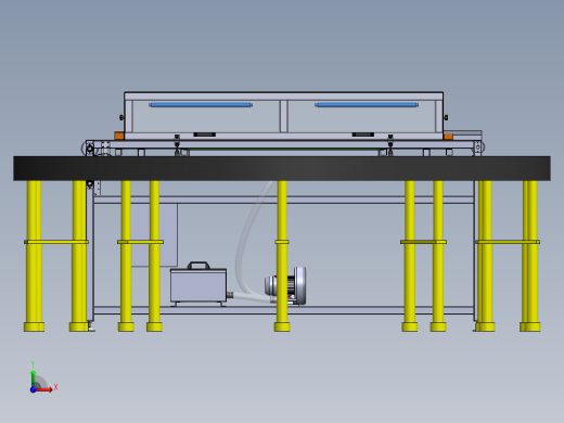精密电子自动除尘生产线sw17可编辑前视缩略图