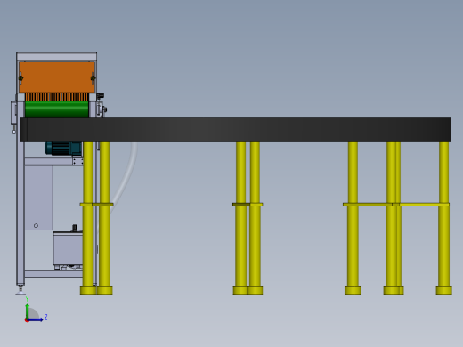 精密电子自动除尘生产线sw17可编辑左视缩略图