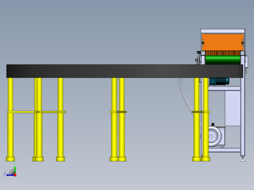 精密电子自动除尘生产线sw17可编辑右视缩略图