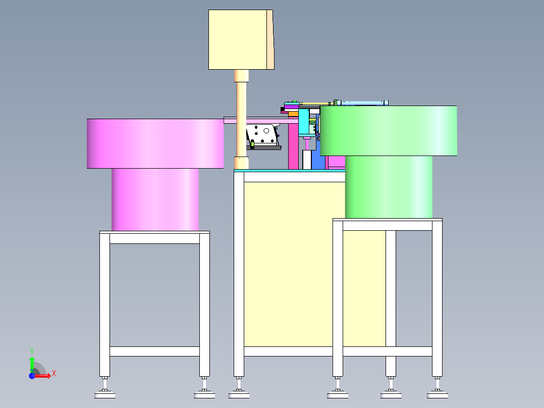 卡扣组装设备sw21可编辑前视图