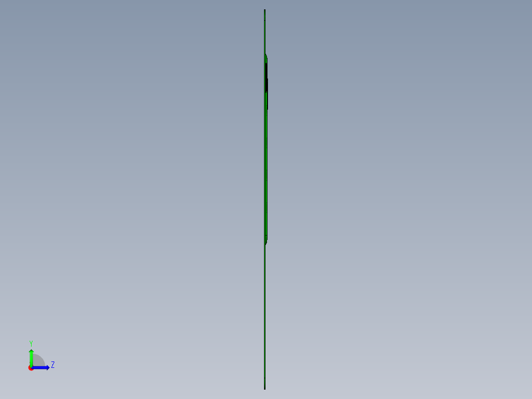 轻薄款笔记本C壳铣内腔程序模型左视图