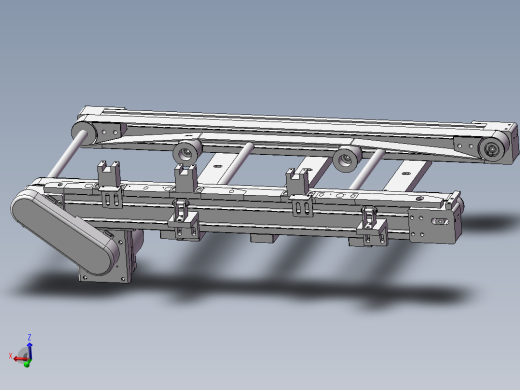 0.76米0.38米双带输送机构