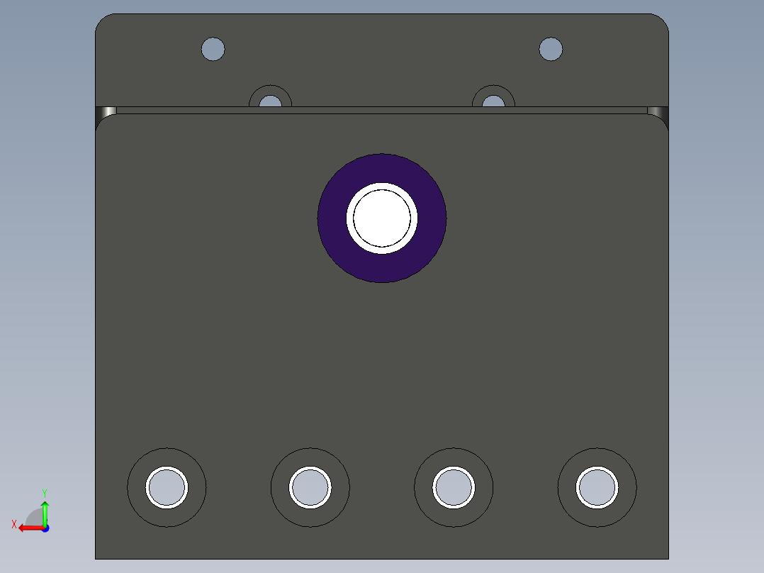 紧凑型螺杆传动机构后视图