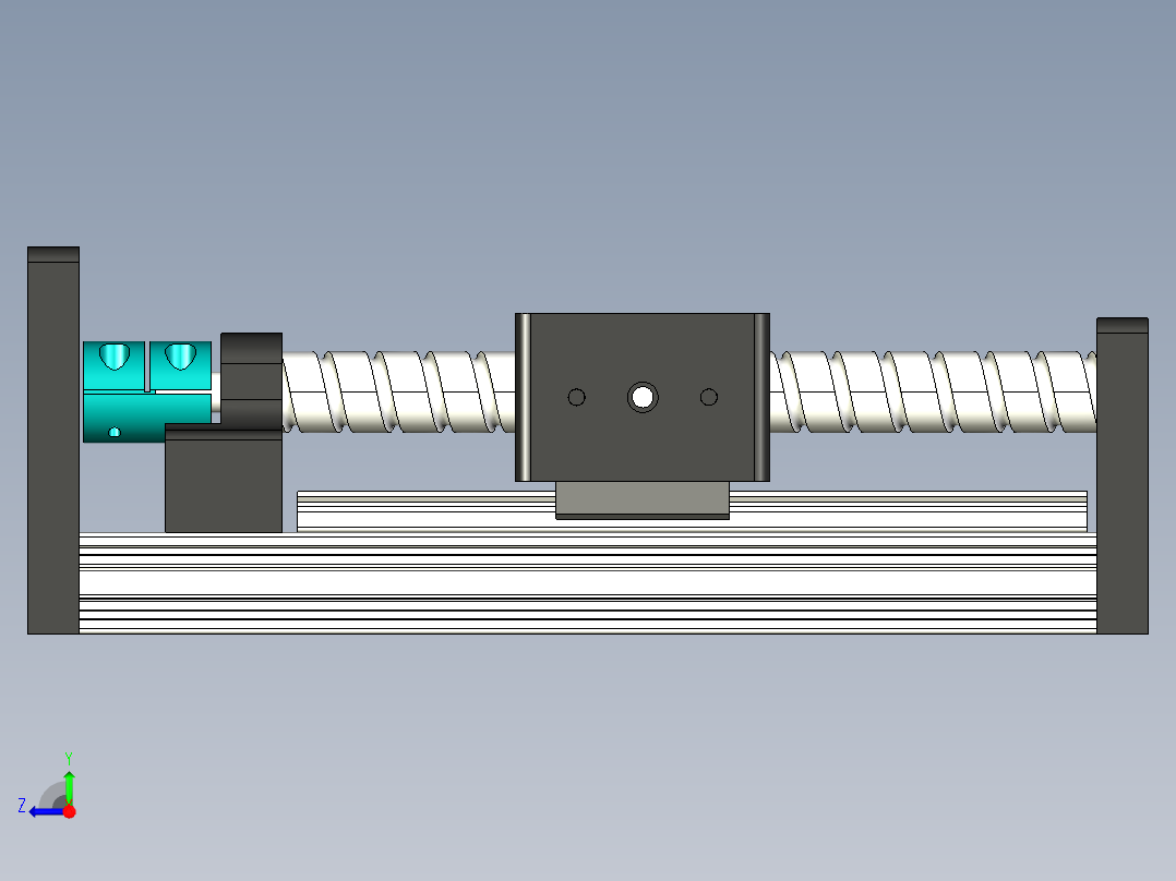 紧凑型螺杆传动机构右视图