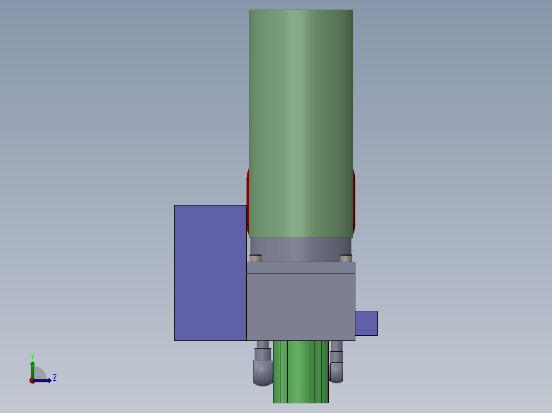 紧凑型定制液压装置左视图