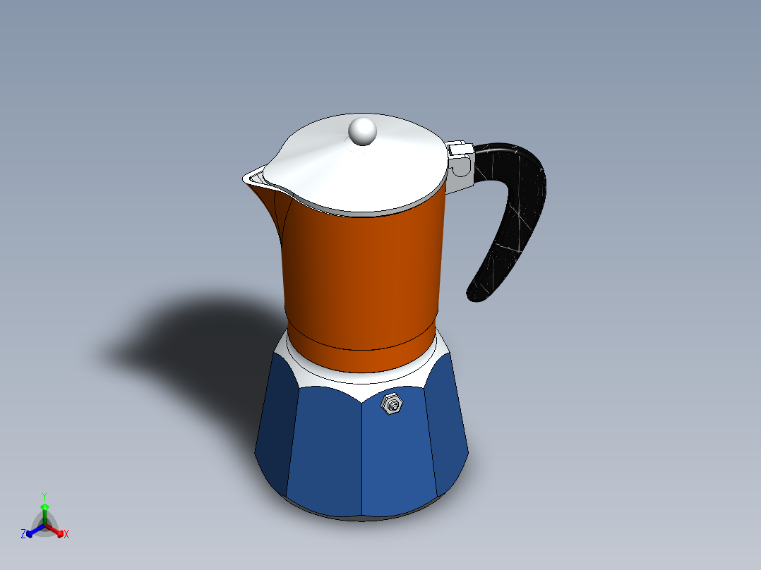 咖啡机(22)正等轴测图