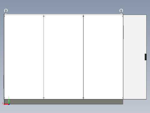 三柜组装双电源630A竖装刀开关软启动plc控制柜 55907后视缩略图