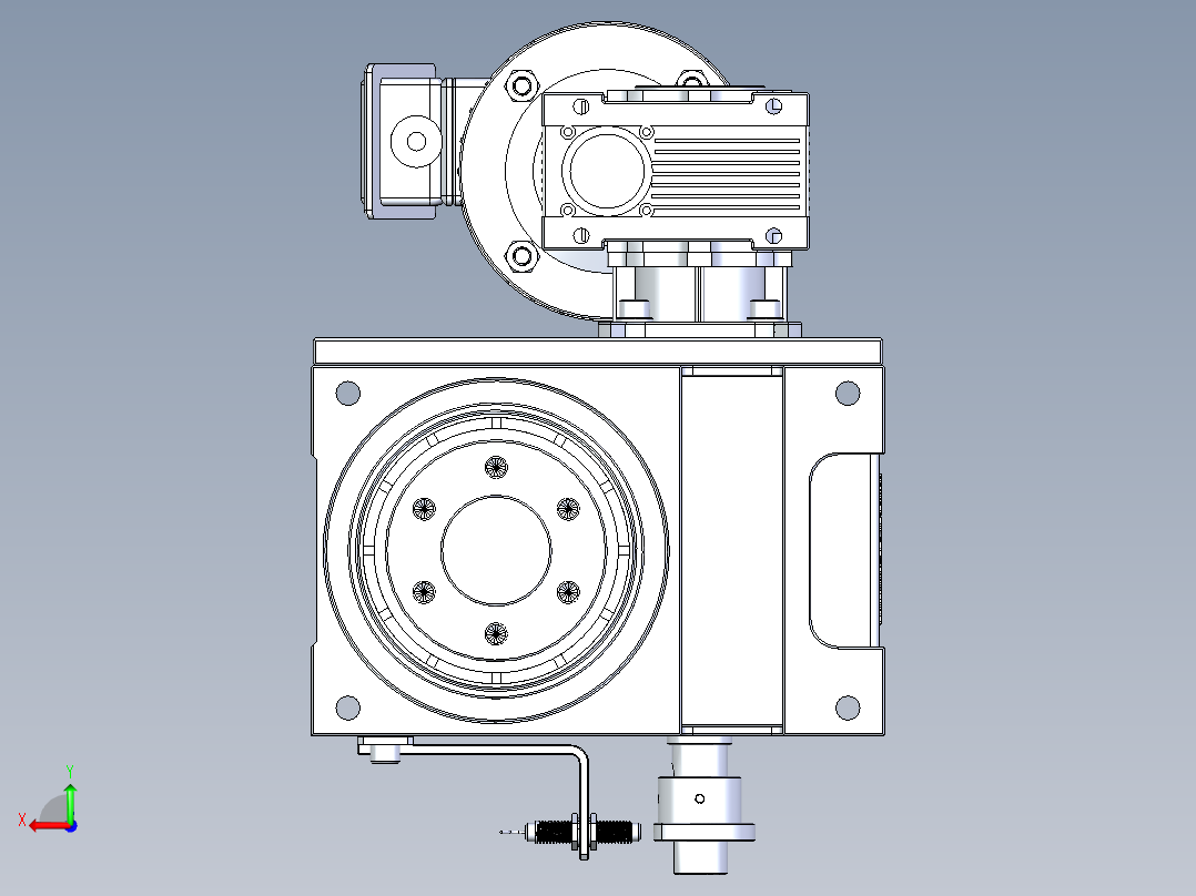 RU110DF意米精密分割器后视图